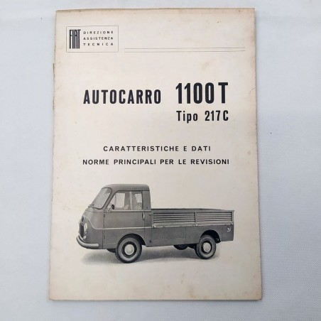 Caratteristiche e revisioni dell'autocarro Fiat 1100T, Tipo 217C, 1962