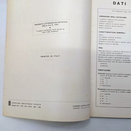 Caratteristiche e revisioni dell'autocarro Fiat 1100T, Tipo 217C, 1962