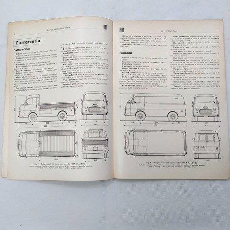 Caratteristiche e revisioni dell'autocarro Fiat 1100T, Tipo 217C, 1962