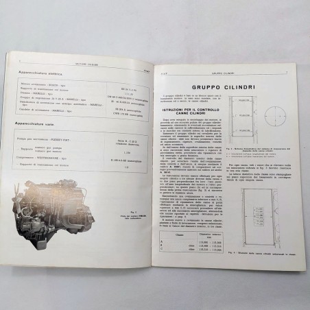 Supplemento manuale delle riparazioni Fiat 219B.000, 1970. Aloni