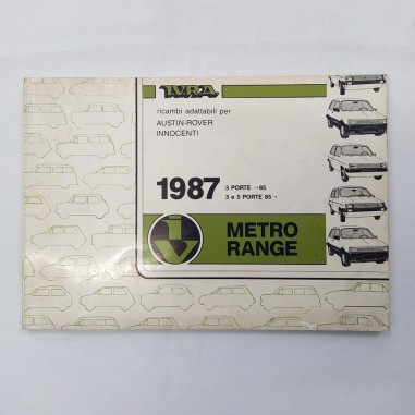 Catalogo ricambi I.V.R.A. adattabili per Austin-Rover Innocenti, Metro Range '87