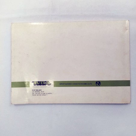 Catalogo ricambi I.V.R.A. adattabili per Austin-Rover Innocenti, Metro Range '87