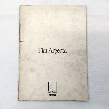 Manuale dati tecnici Fiat Argenta, 1981, copertina mancante. Condizioni mediocri