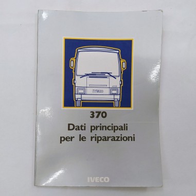 IVECO Libretto con i dati per le riparazioni autobus 370, 1984. Leggere pieghe