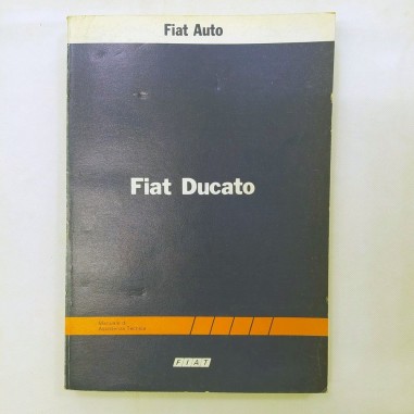 Manuale di assistenza tecnica Fiat Ducato, 1981. Copertina sbiadita e polvere