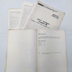 Cartellina e schede con dati tecnici e caratteristiche della Fiat gamma S, 1978 2