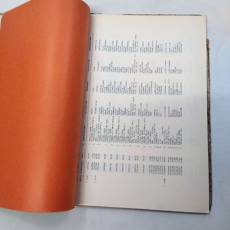 Cartellina Fiat 128 rally, Catalogo parti di ricambio carrozzeria, '72. Mediocre