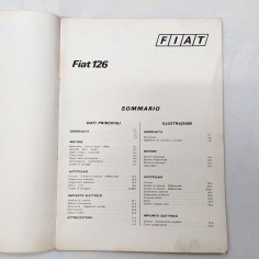 Fascicolo vetture Fiat 126: Dati per le riparazioni, 1972. Segni a penna 2
