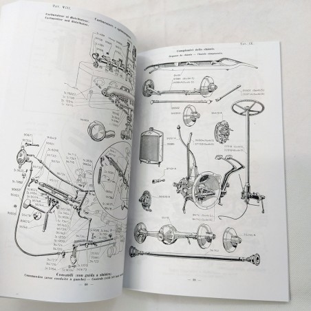 Copia Catalogo parti di ricambio Fiat chassis 520, 1928. Buone condizioni