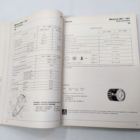 Fiat Ducato Manuale di assistenza tecnica, 1982. Copertina con segni del tempo