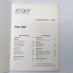 Libretto Caratteristiche e dati veicoli industriali Fiat 329, 1975. Buono 2