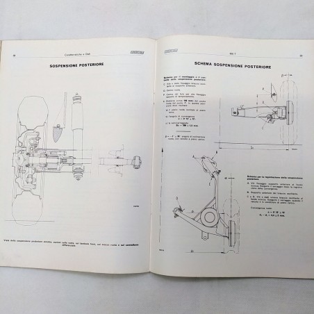 Libretto Caratteristiche e dati vetture Fiat 900T, 1976. Sbiadito e segnato