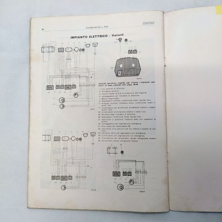Libretto Caratteristiche e dati vetture Fiat 900T, 1976. Sbiadito e segnato