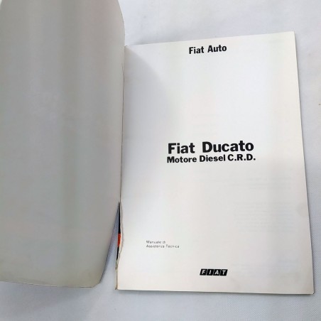 Manuale di assistenza tecnica Fiat Ducato motore Diesel CRD. Sbiadito e pieghe