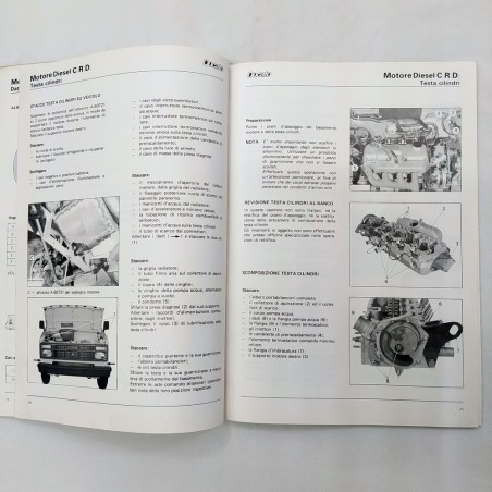 Manuale di assistenza tecnica Fiat Ducato motore Diesel CRD. Sbiadito e pieghe