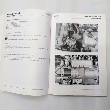 Manuale di assistenza tecnica Fiat Ducato motore Diesel CRD. Sbiadito e pieghe