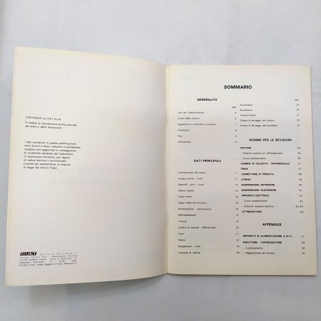 Caratteristiche e dati - Norme per le revisioni Fiat 238E. Piccolo strappo