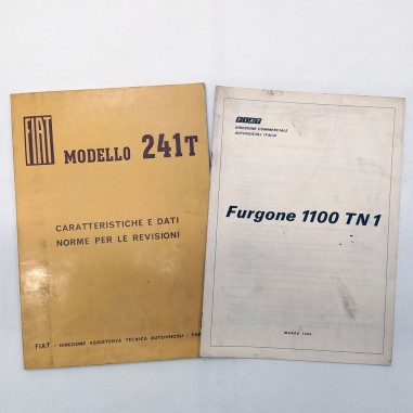 Caratteristiche e dati Fiat Modello 241T, '68 e furgone 1100 TN1. Macchie