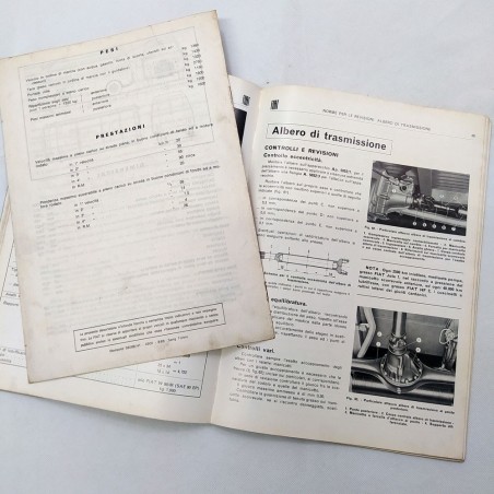 Caratteristiche e dati Fiat Modello 241T, '68 e furgone 1100 TN1. Macchie