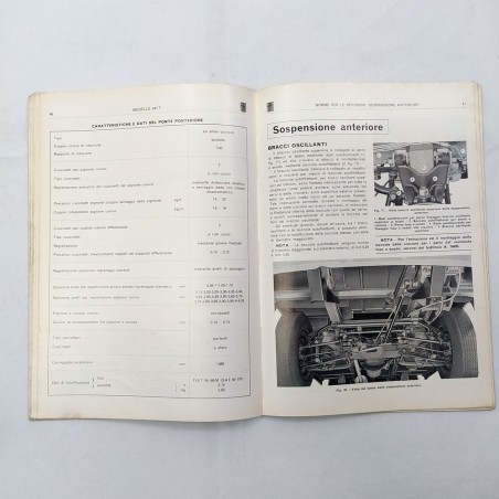 Caratteristiche e dati Fiat Modello 241T, '68 e furgone 1100 TN1. Macchie