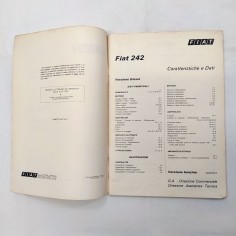 Fascicolo Dati per le riparazioni Fiat 242, 1975. Macchie di officina 2