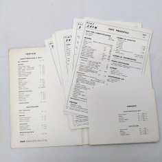 Cartellina Caratteristiche e dati 241 N, 1968. Tutte le schede. Buone condizioni 2
