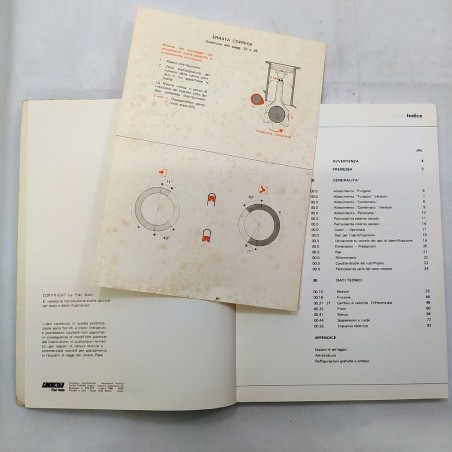 Volume Fiat 900 E, 1980 con foglio Errata corrige. Buone condizioni