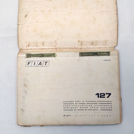 Fiat 127 Catalogo parti di ricambio per carrozzeria, 1° ed. 1971. Strappi