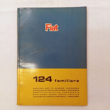 Catalogo parti di ricambio Fiat 124 Familiare, 1966. Macchie e pieghe