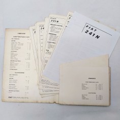 Cartellina Fiat 241N - Schede con caratteristiche e dati, 1968. Mediocre 2