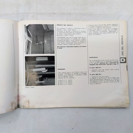 Uso e manutenzione autocarri Alfa Romeo A15, A19, A38 - Saviem, 1967. Macchie