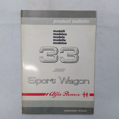 Product bulletin Alfa Romeo Sport Wagon modelli 33, 1990. Polvere e aloni