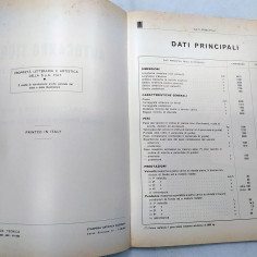 Caratteristiche e dati, norme per revisioni autocarro Fiat 1100T, 1963. Macchie 2