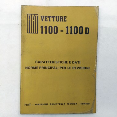 Caratteristiche e dati, norme per revisioni Fiat 1100-1100D, 1963. Sbucciature