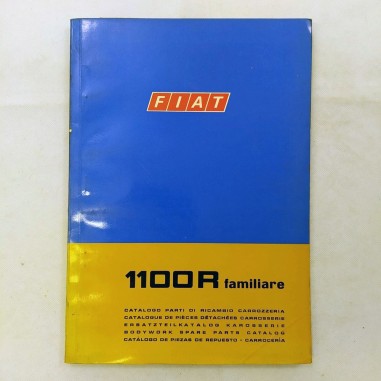 Fiat 1100R familiare - Catalogo parti di ricambio, 1968. Polvere e macchie