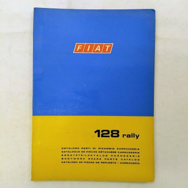 Fiat 128 rally Catalogo parti di ricambio carrozzeria, 1971. Macchie e polvere