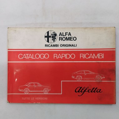 Alfa Romeo Catalogo rapido ricambi Alfetta 1977. Macchie diffuse