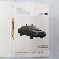 Schemi elettrici Alfa Romeo 90, 1.8 Arma Carabinieri, '85. Sbucciature e macchie 2