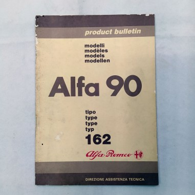 Product bulletin Alfa Romeo modelli Alfa 90 tipo 162, 1984. Sbucciature