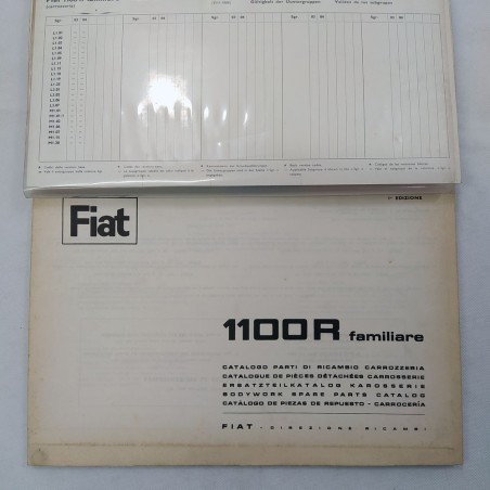 Fiat 1100R familiare - Catalogo ricambi carrozzeria, 1966. Polvere e macchie