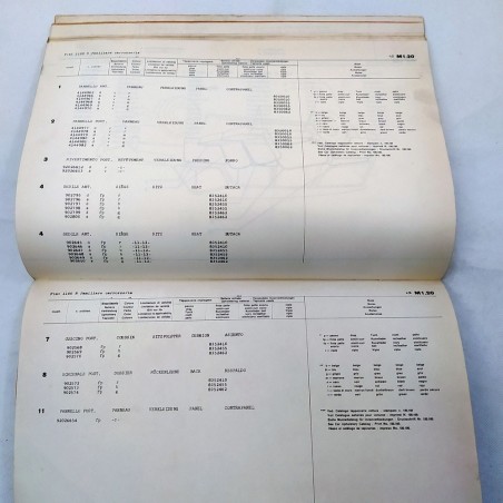 Fiat 1100R familiare - Catalogo ricambi carrozzeria, 1966. Polvere e macchie