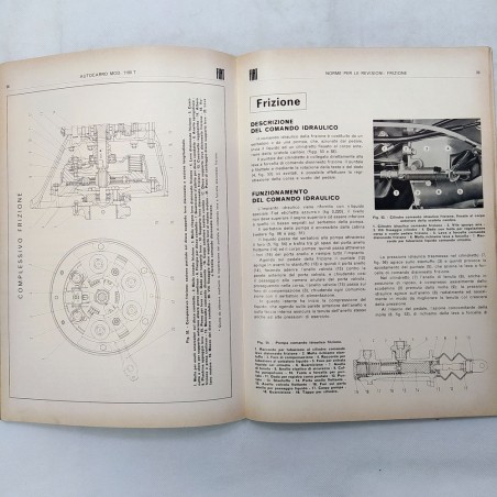 Autocarro Fiat 1100T - Caratteristiche e dati, norme per revisioni,1963. Macchie