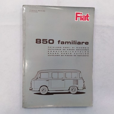 Catalogo parti di ricambio Fiat 850 familiare 1965. Condizioni mediocri