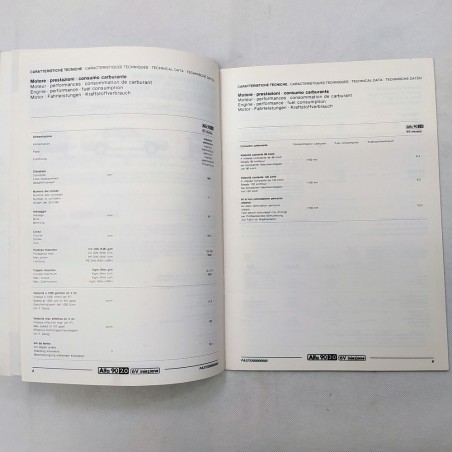 Alfa Romeo Product bulletin modelli Alfa 90 tipo 162, 1985. Macchie