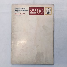 Supplemento al manuale d'officina Rover 2200, 1973. Macchie e aloni