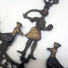 Candeliere turco bizantino in ghisa fusione artigianale primo 900 2