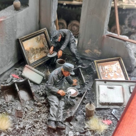 Diorama terrestre Tedeschi linea Gustav Montecassino 4/5/1944 calma piatta