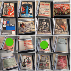 Blocco 52 locandine tedesche propaganda politica anni 30/40