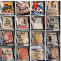 Blocco 52 locandine tedesche propaganda politica anni 30/40 2
