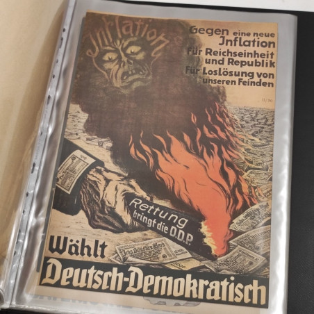 Blocco 52 locandine tedesche propaganda politica anni 30/40